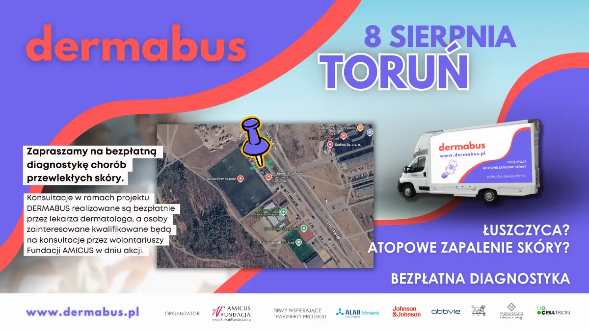 Bezpłatne badania dermatologiczne w Toruniu z okazji Miesiąca Świadomości Łuszczycy