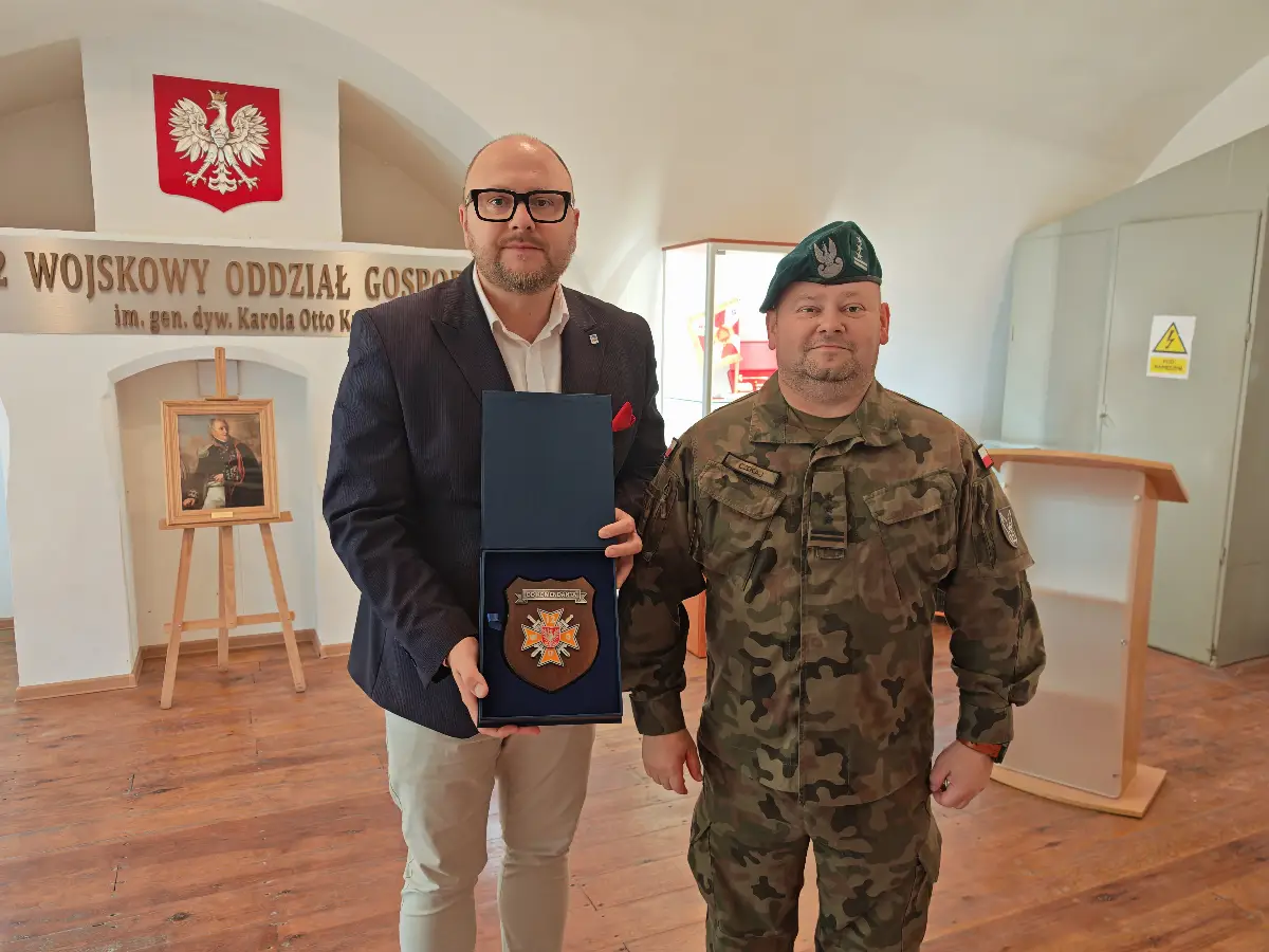 Spotkanie z komendantem 12. Wojskowego Oddziału Gospodarczego
