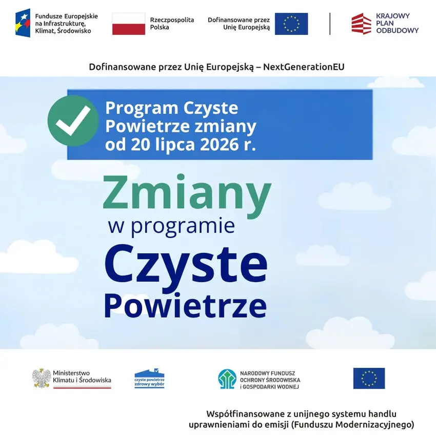 Nowe zasady w programie 'Czyste Powietrze'