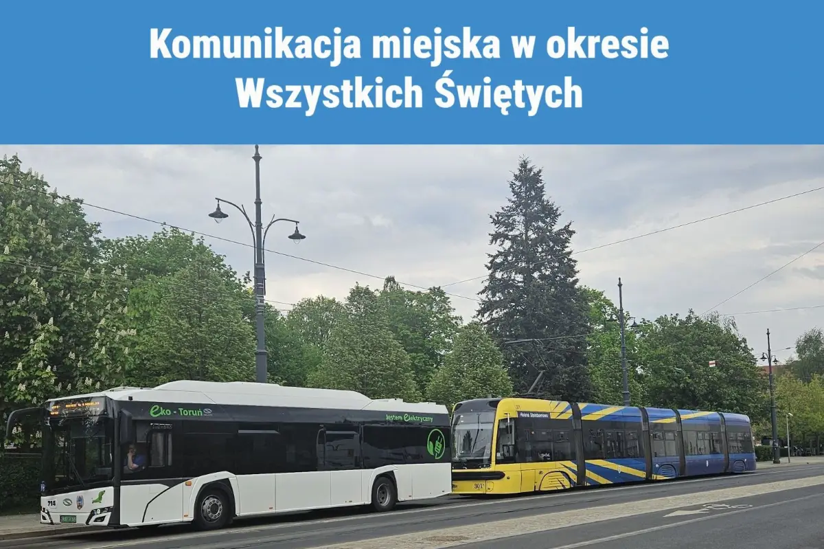 Zmiany w komunikacji miejskiej w Toruniu podczas Wszystkich Świętych