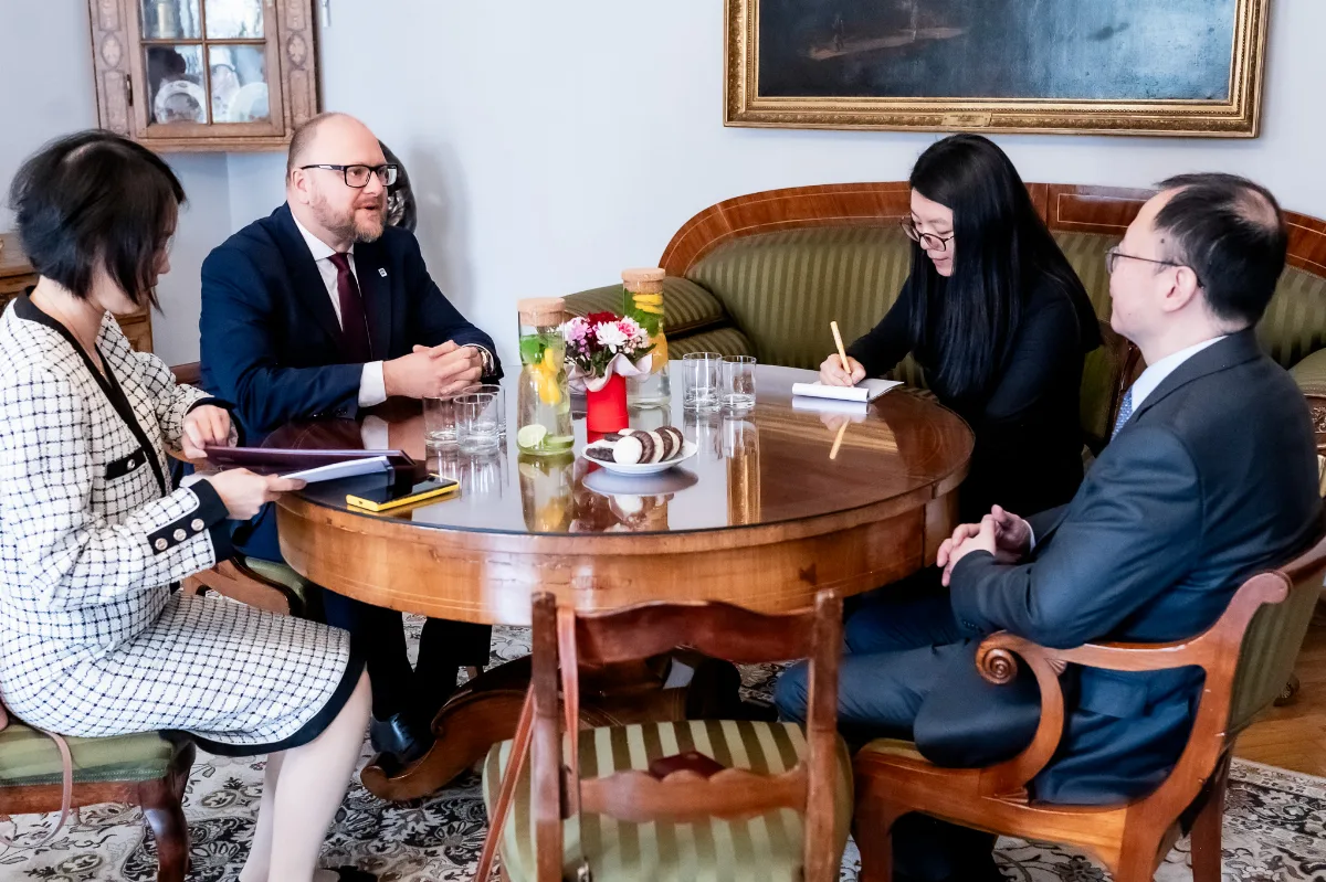 Spotkanie prezydenta Torunia z Ambasadorem Chin