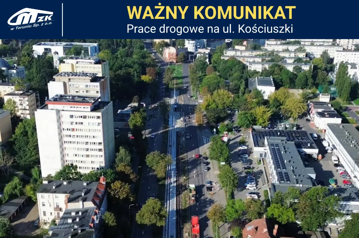 Etapy modernizacji ul. Kościuszki oraz związane z nimi utrudnienia