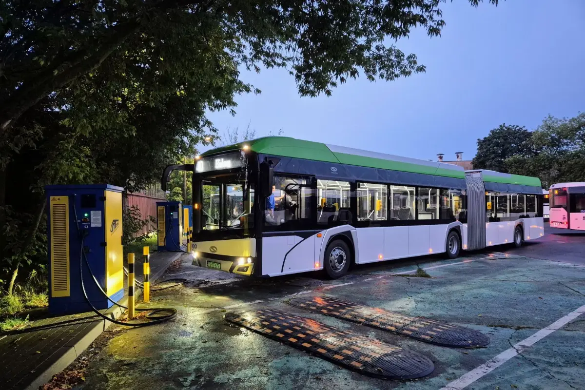 Testy nowego autobusu elektrycznego w Toruniu