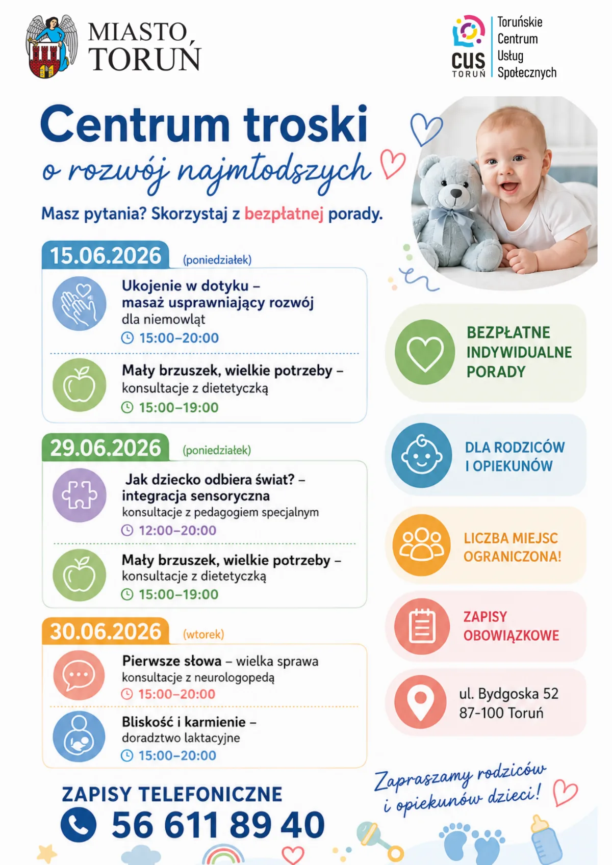 Bezpłatne konsultacje dla rodziców w Toruniu