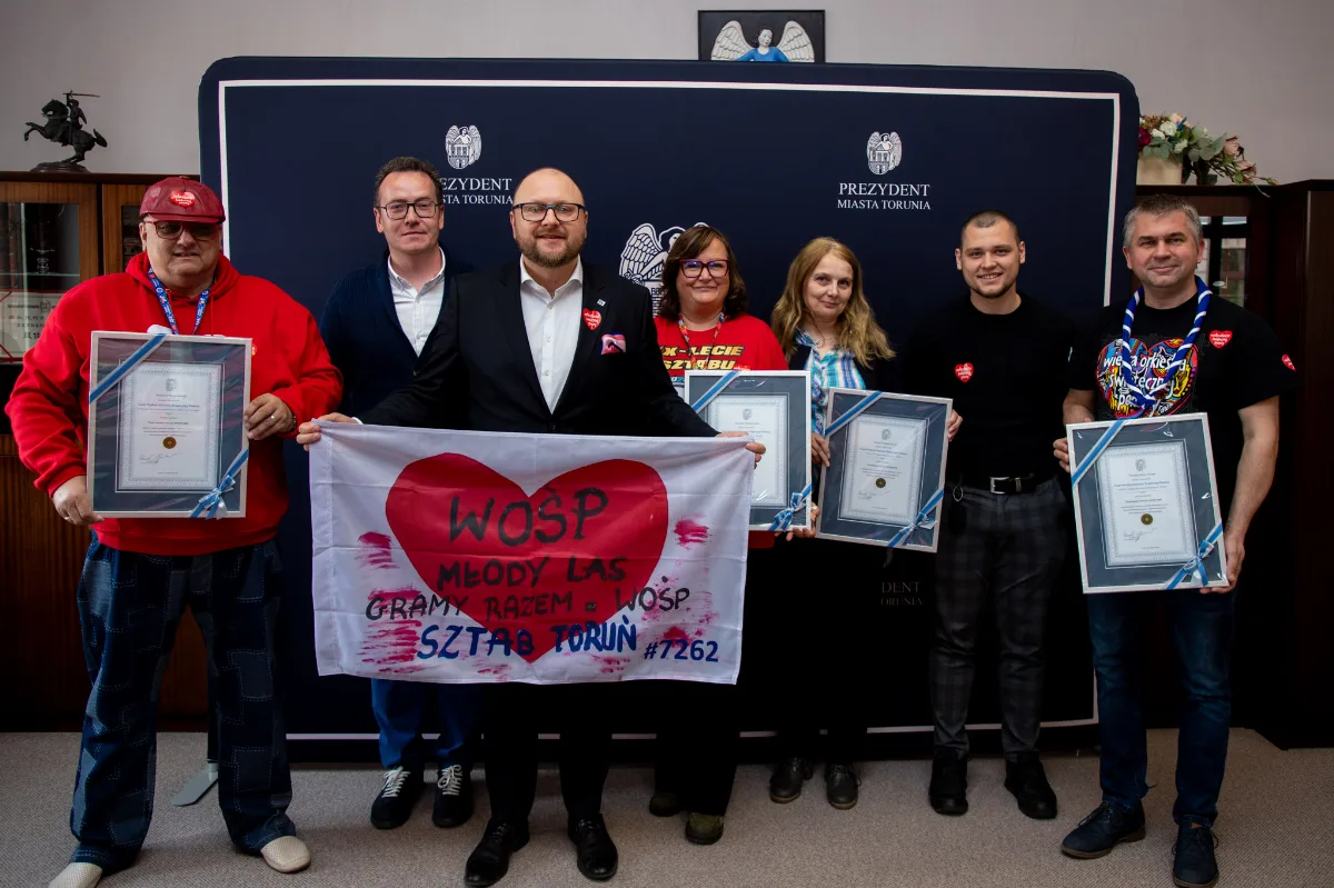 Prezydent Torunia dziękuje sztabom WOŚP za 34. Finał