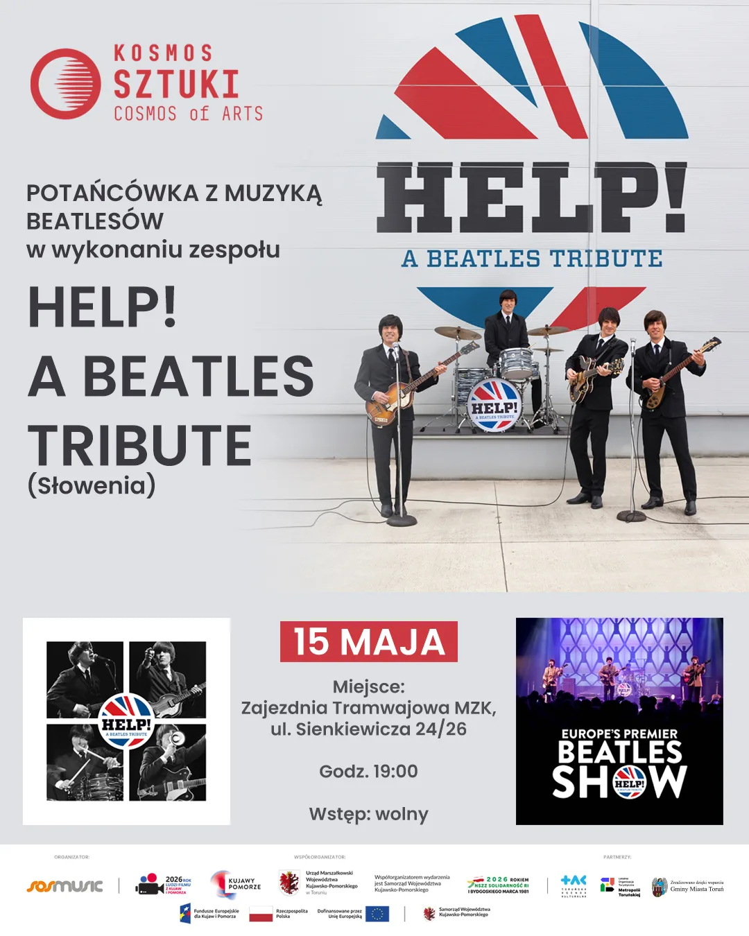 Potańcówka z utworami Beatlesów w Toruniu
