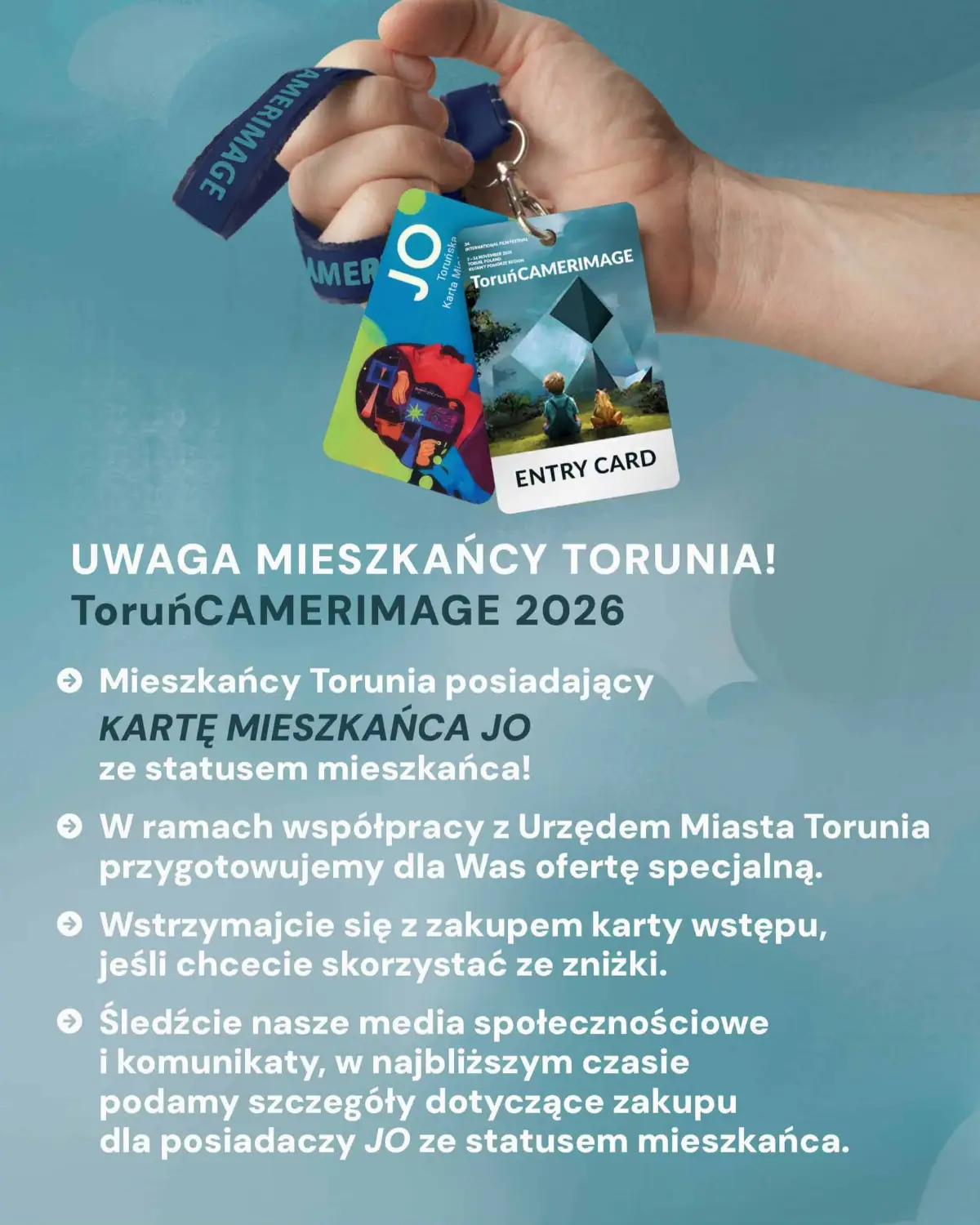 Specjalna zniżka na festiwal ToruńCAMERIMAGE dla mieszkańców Torunia