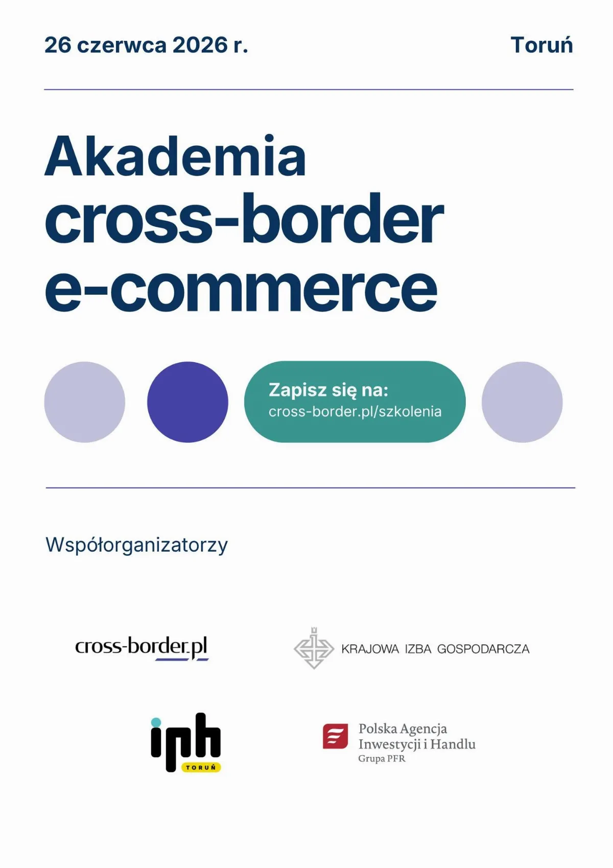 Bezpłatne szkolenie 'Akademia cross-border e-commerce' w Toruniu