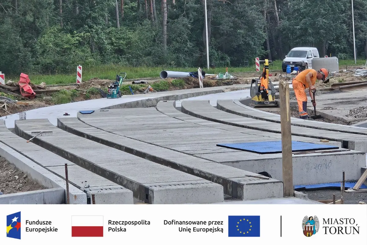 Modernizacja tramwajowych torowisk w Toruniu