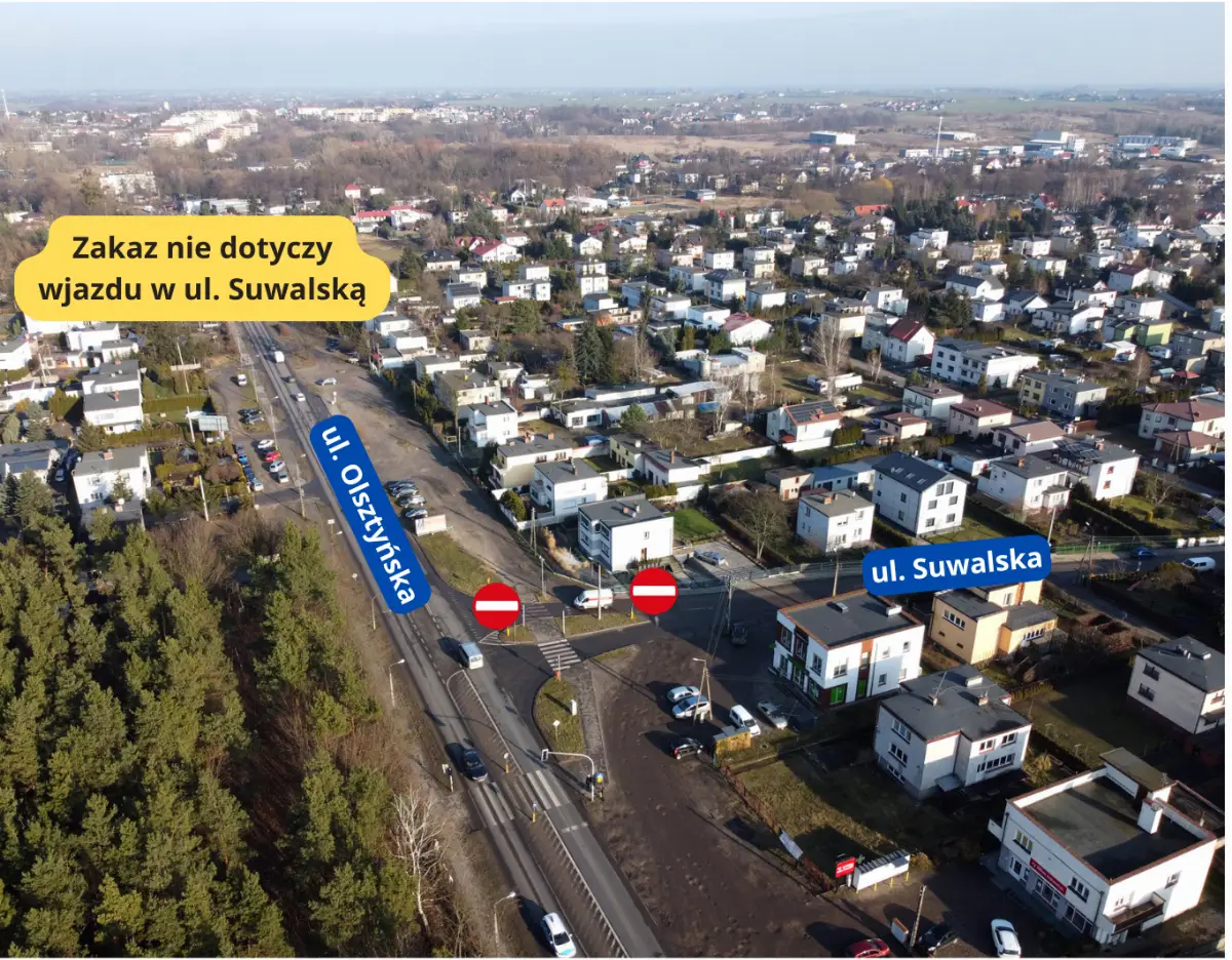 Zmiany organizacji ruchu na ul. Suwalskiej