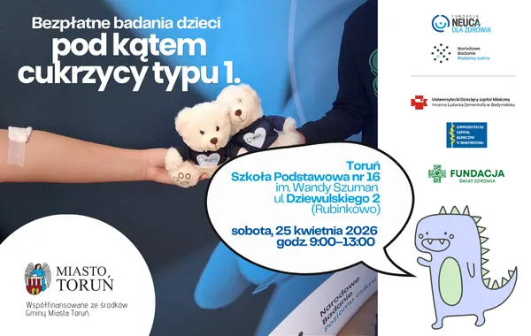 Bezpłatne badania wczesnego wykrywania cukrzycy typu 1 u dzieci