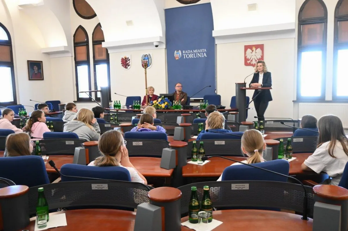 Uczniowie toruńskich szkół na lekcjach samorządności