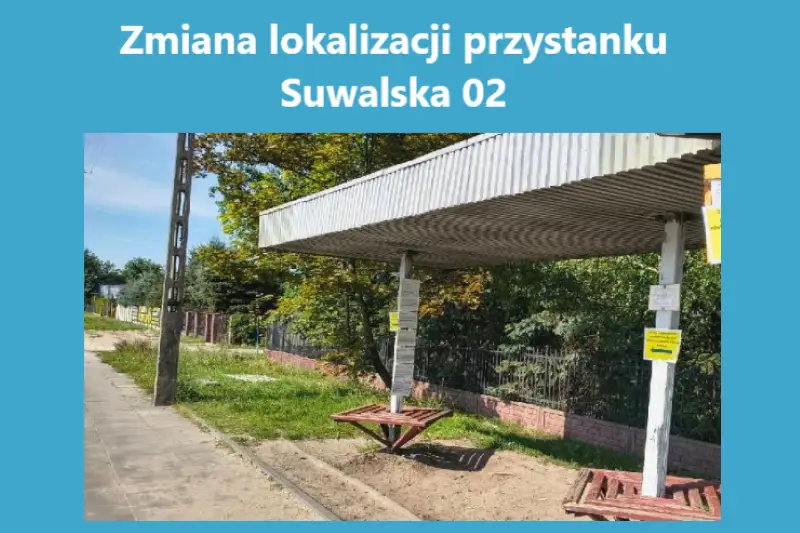Przeniesienie przystanku autobusowego Suwalska 02 w Toruniu
