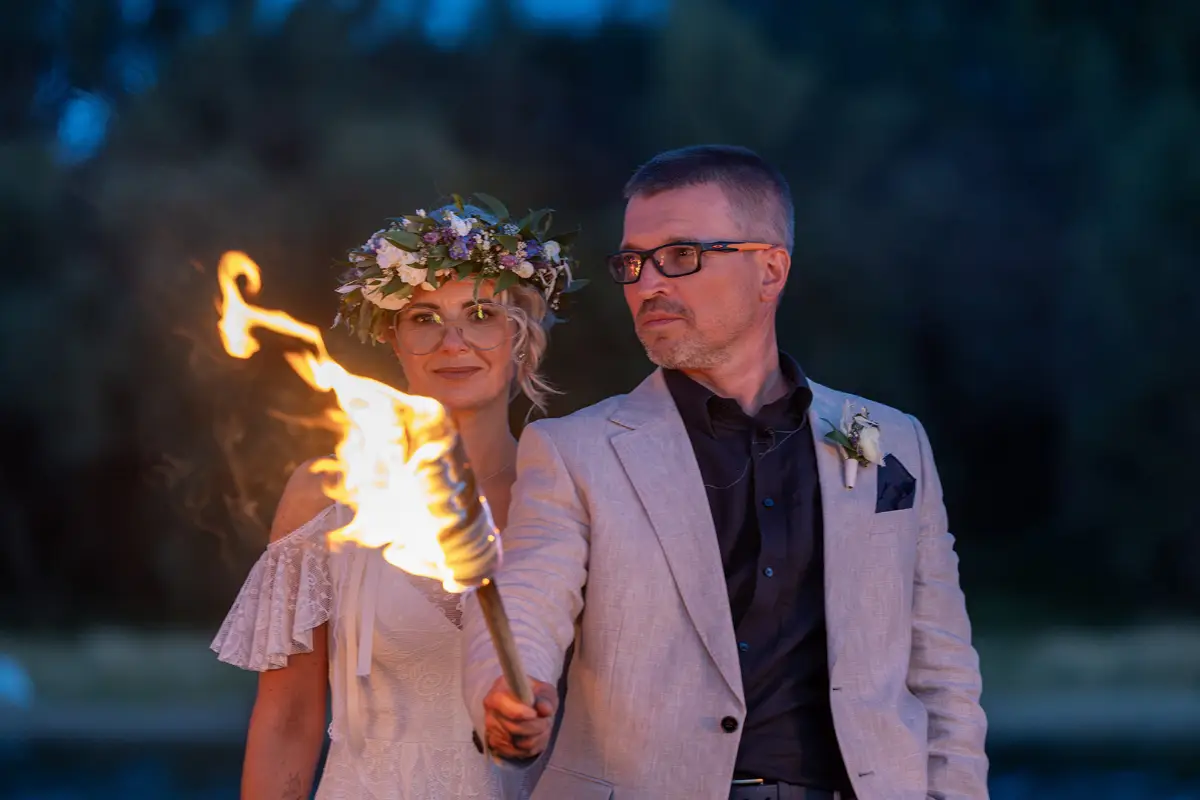 Ślub flisaków na Wiśle podczas Festiwalu Wisły