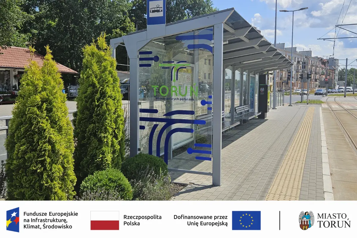 Budowa zielonych przystanków w Toruniu na Szosie Lubickiej
