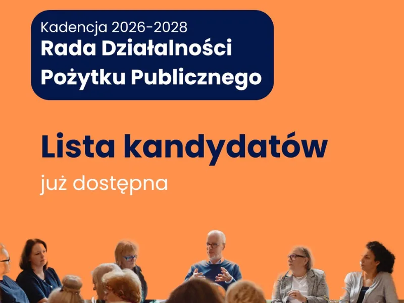 Kandydaci do Rady Działalności Pożytku Publicznego 2026-2028