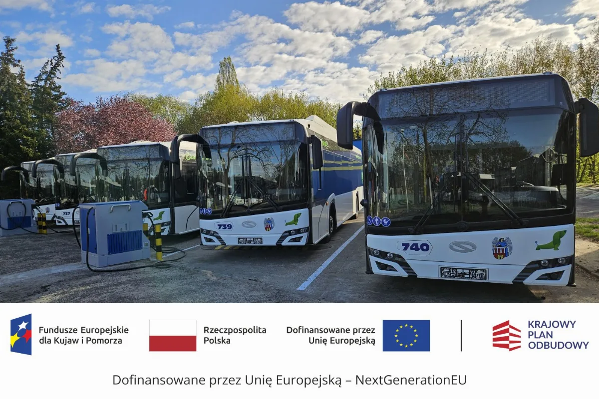 Toruń wzbogacił się o 40 nowych autobusów elektrycznych