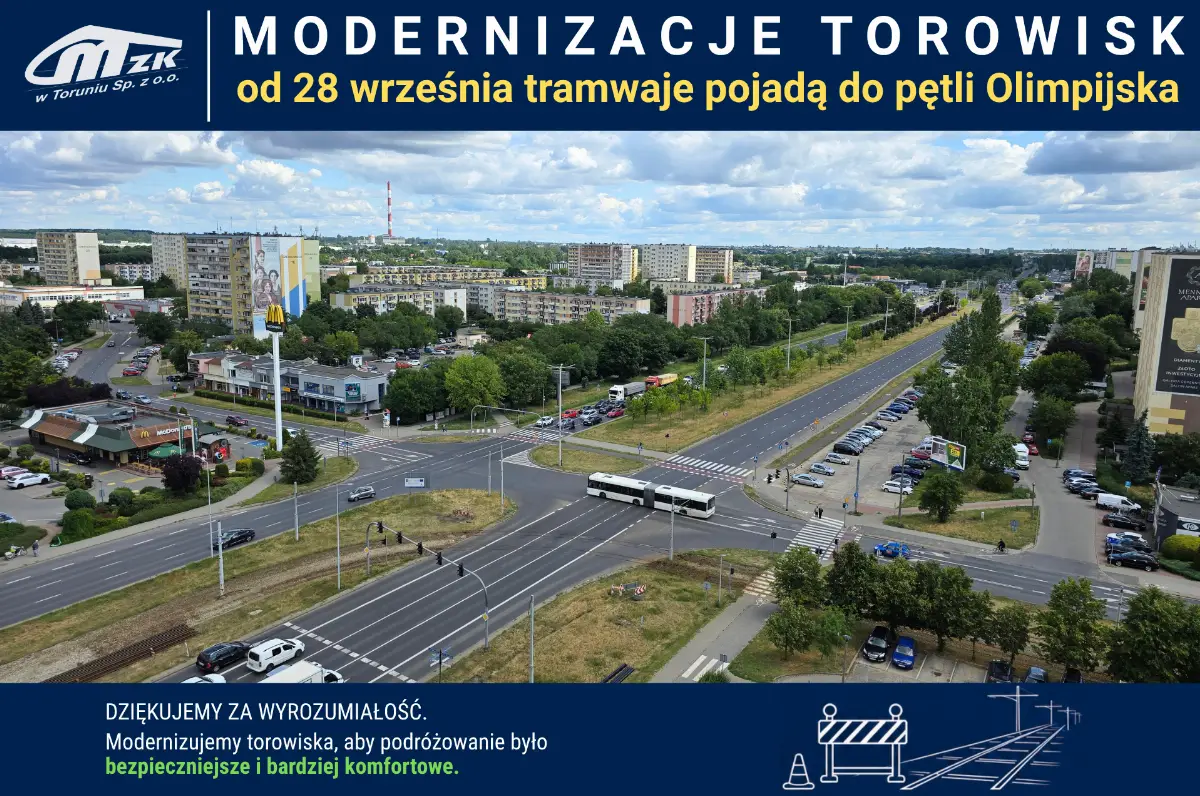 Wznowienie kursowania tramwajów linii 1, 5 i 6 do pętli Olimpijska