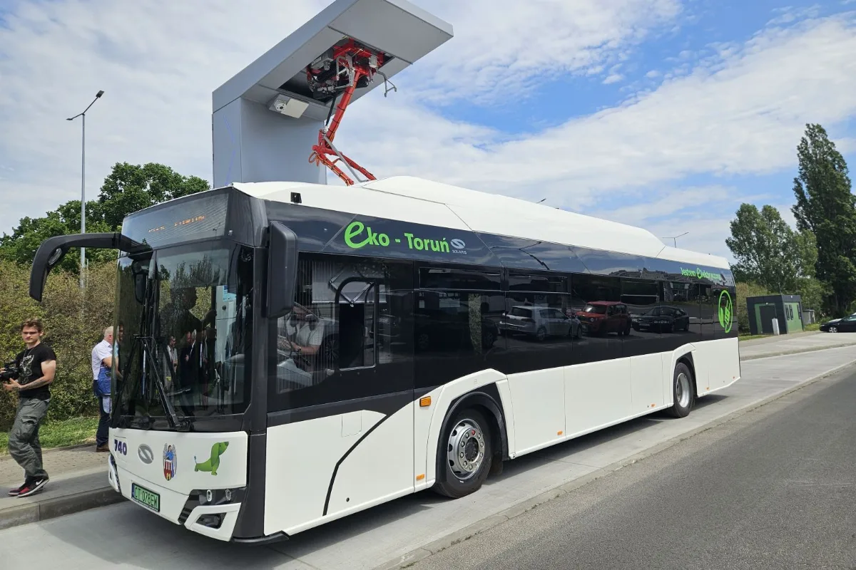 Nowe elektryczne autobusy w Toruniu