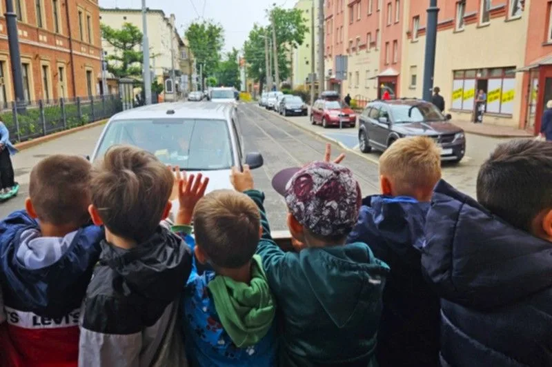 Odwiedziny przedszkolaków w zajezdni tramwajowej