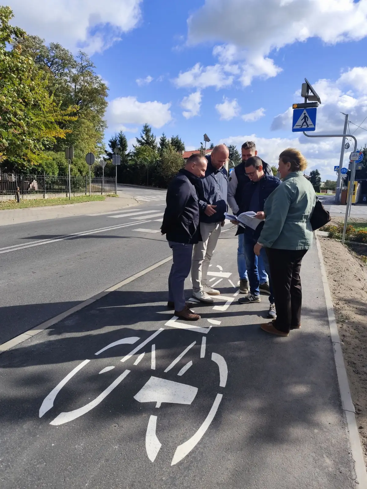 Oficjalne odebranie nowej drogi rowerowej w Turznie