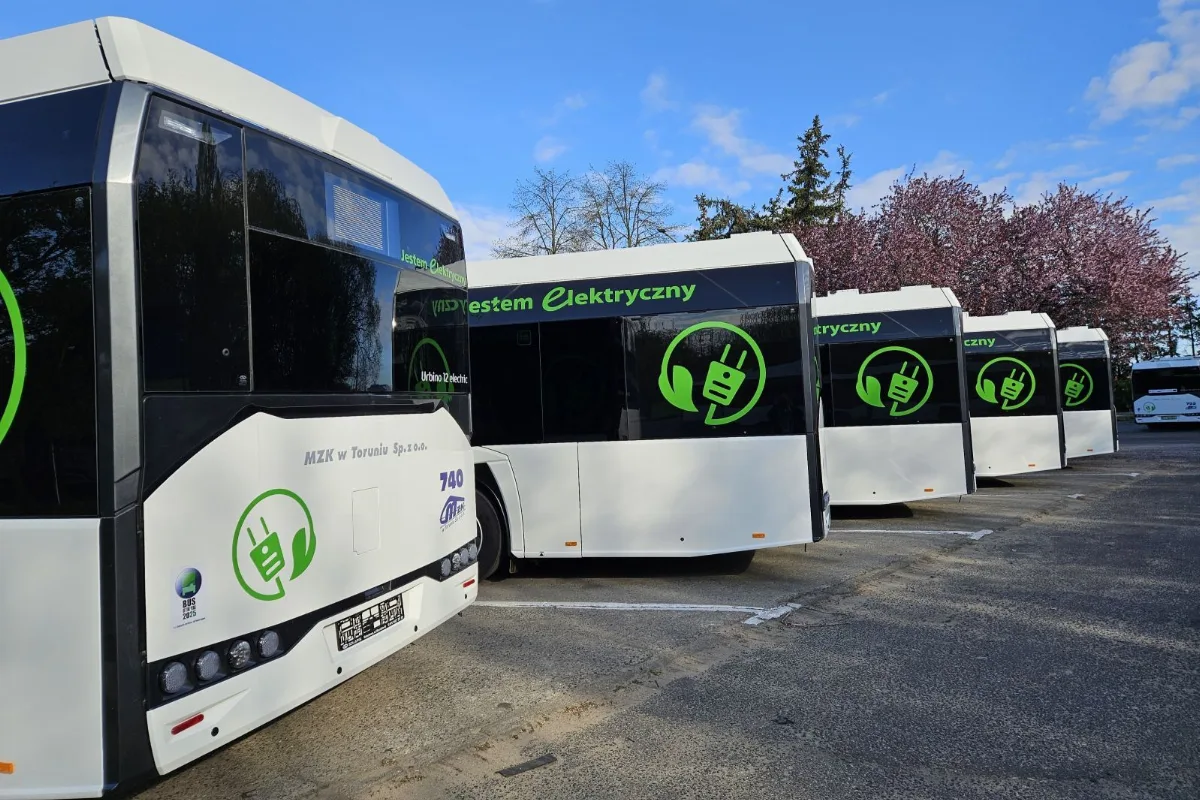 Toruń zwiększa liczbę elektrycznych autobusów