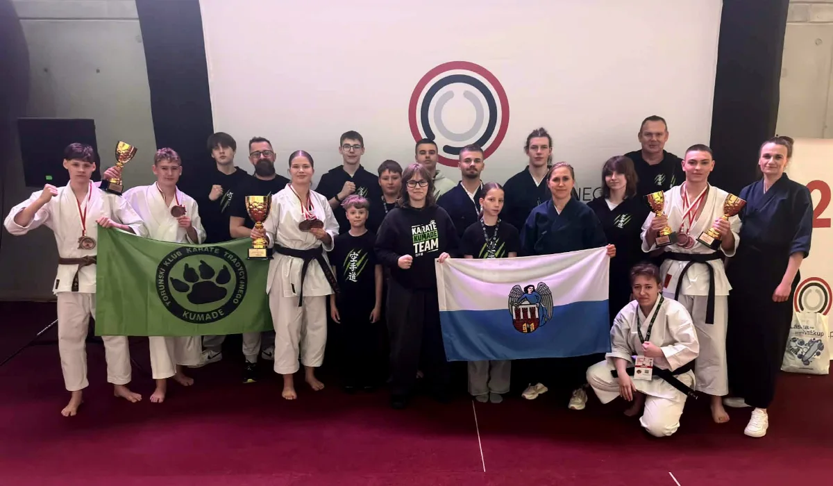 Zawodnicy Toruńskiego Klubu Karate Tradycyjnego Kumade osiągnęli sukces na Mistrzostwach Polski 2026