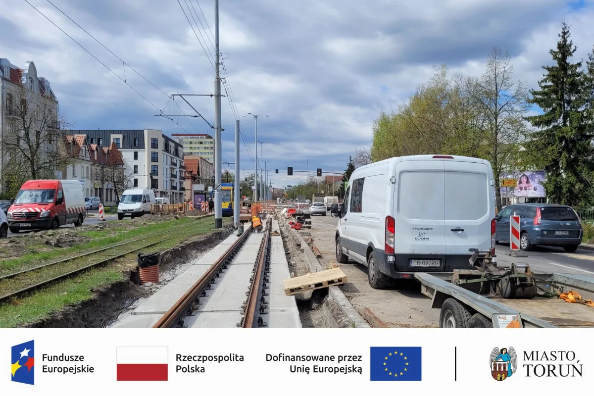 Modernizacja torowisk tramwajowych w Toruniu