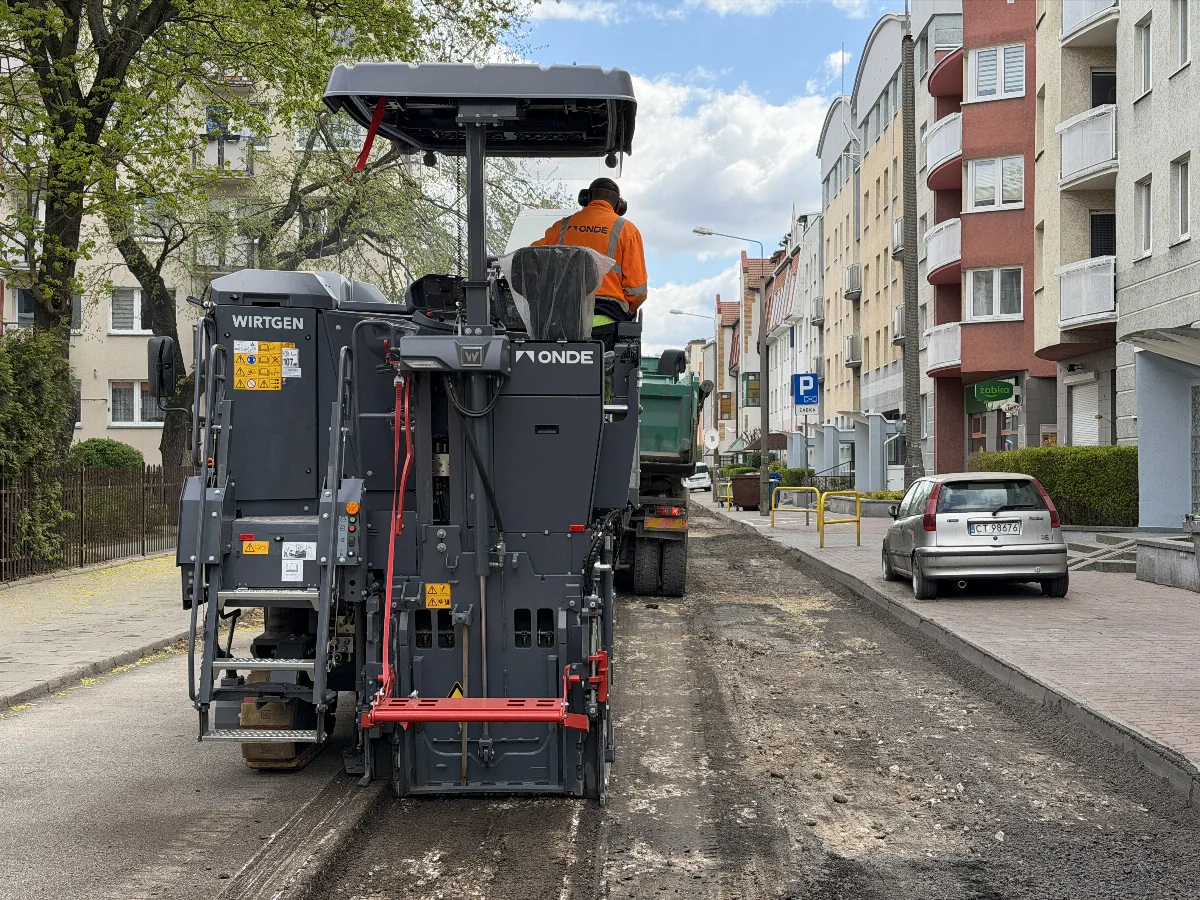 Postęp prac remontowych na ul. Krasińskiego