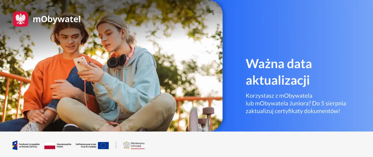 Zaktualizuj certyfikaty w mObywatelu do 5 sierpnia