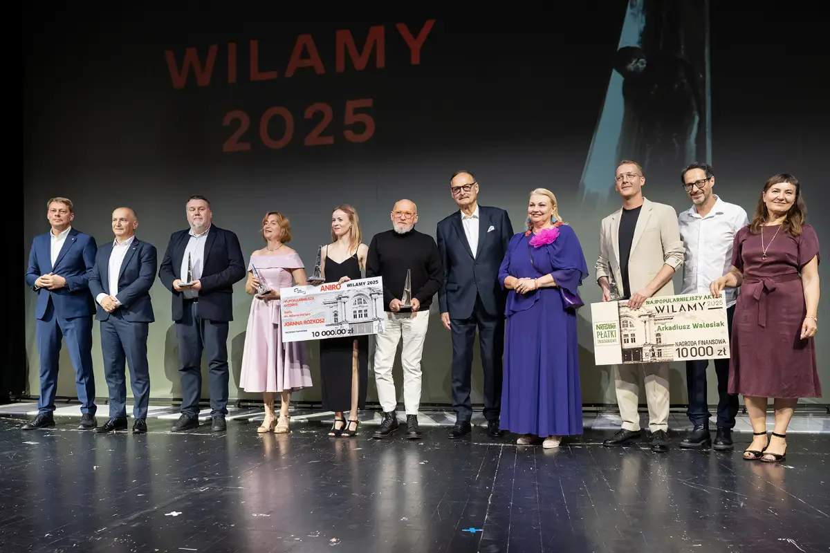 Wręczenie statuetek Wilama podczas gali w Toruniu