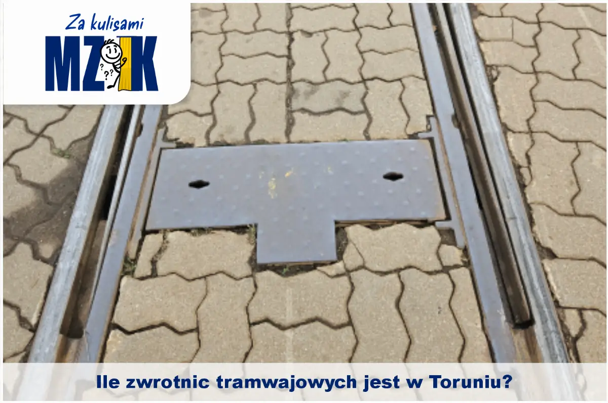 Liczba zwrotnic tramwajowych w Toruniu