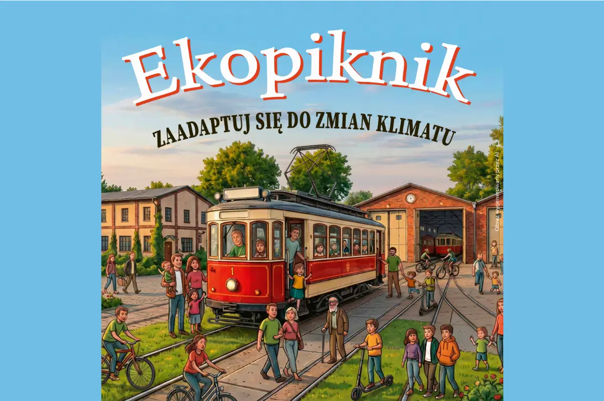 Ekopiknik 'Zaadaptuj się do zmian klimatu' w toruńskiej zajezdni tramwajowej