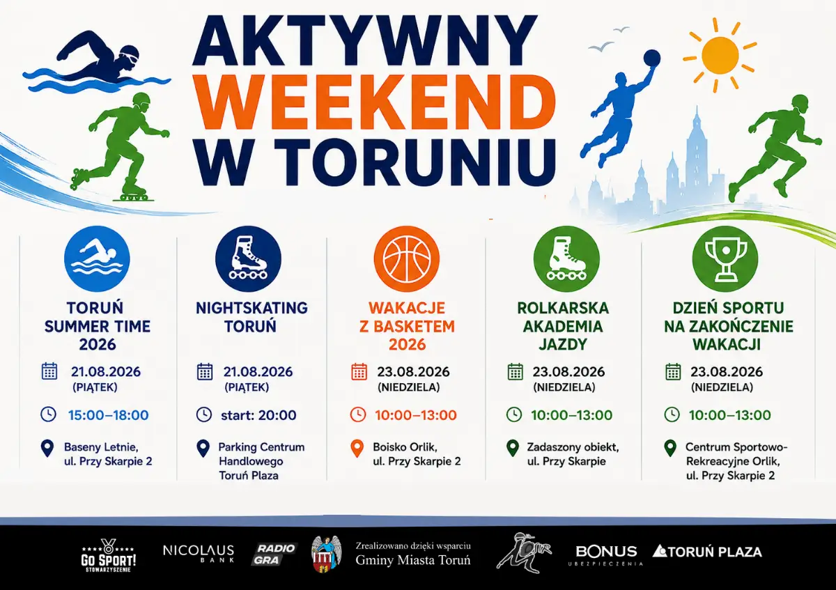 Aktywny weekend sportowy w Toruniu