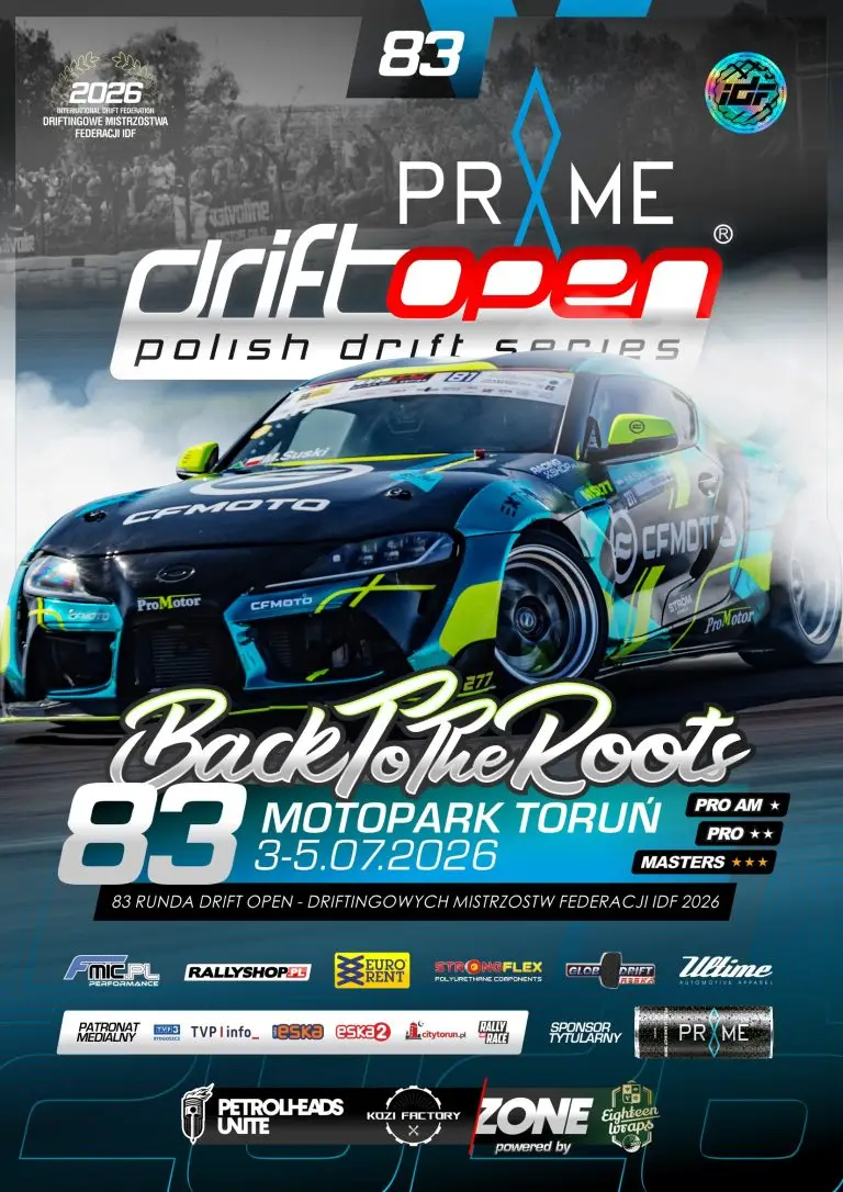 Drift Open powraca do Torunia – weekend motoryzacyjnych emocji w Motoparku